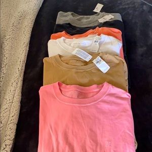 FIVE long sleeve AMERICAN EAGLR SHIRTS